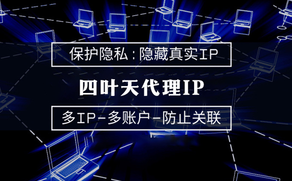 【贺州代理IP】代理服务器的类型有哪些？四叶天代理IP怎么样